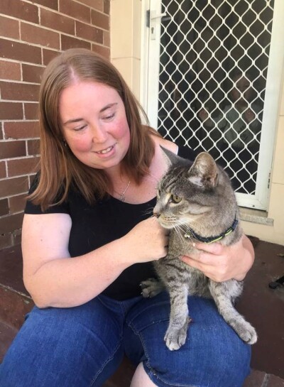 Chester reunited with his owner