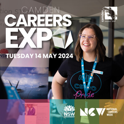 Camden Careers Expo 2024 Social Media Tiles