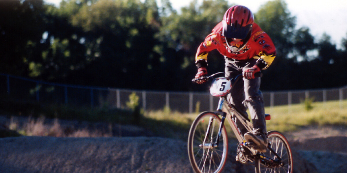 BMX riding
